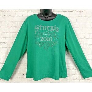 Women’s Black Hills Harley Davidson "Sturgis 2010""‎ Long Sleeve Shirt  (Large)